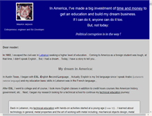 Tablet Screenshot of mydreaminamerica.com
